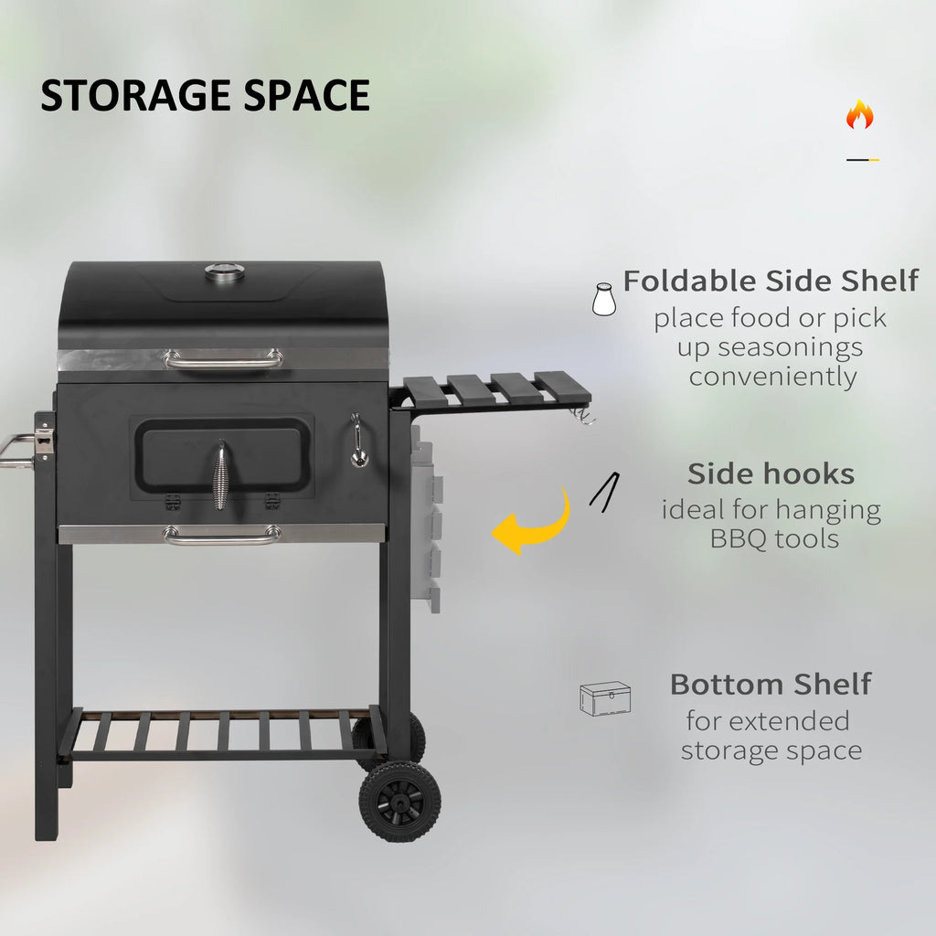 Black Charcoal BBQ Grill S198