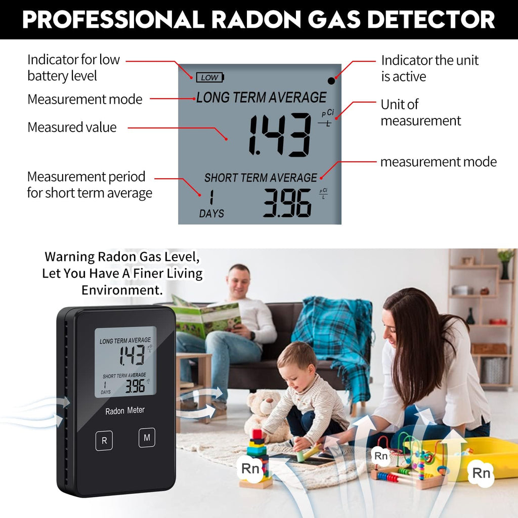 Portable Radon Detector with Rechargeable Battery Z968780