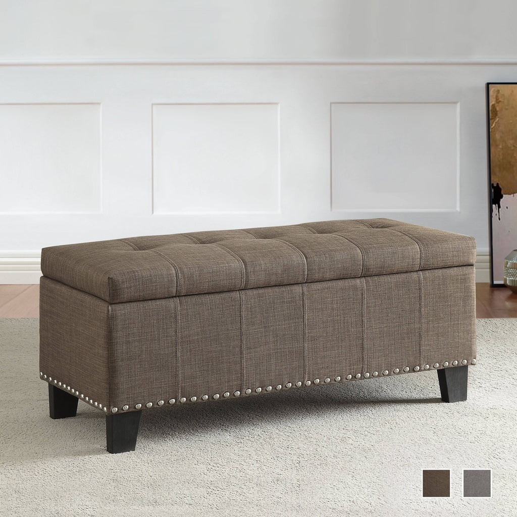 Brown Storage Bench G2338