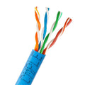 Cat-5e Bulk Cable 350MHz UTP 24AWG Bare Copper 1000ft Blue I9142