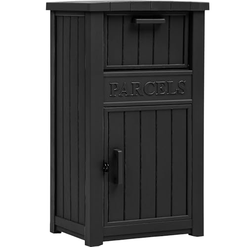Brown Double-Wall Resin Outdoor Storage Box Q78945