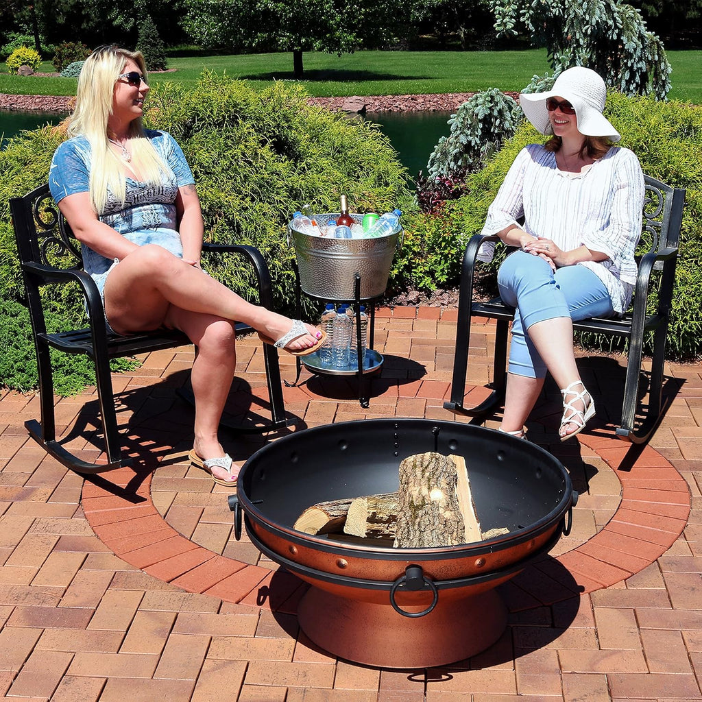 Cast Iron and Steel Outdoor Rocking Chair O590341