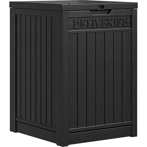 Brown Double-Wall Resin Outdoor Storage Box Q78945
