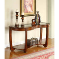 Dark Cherry Curved Console Table P593