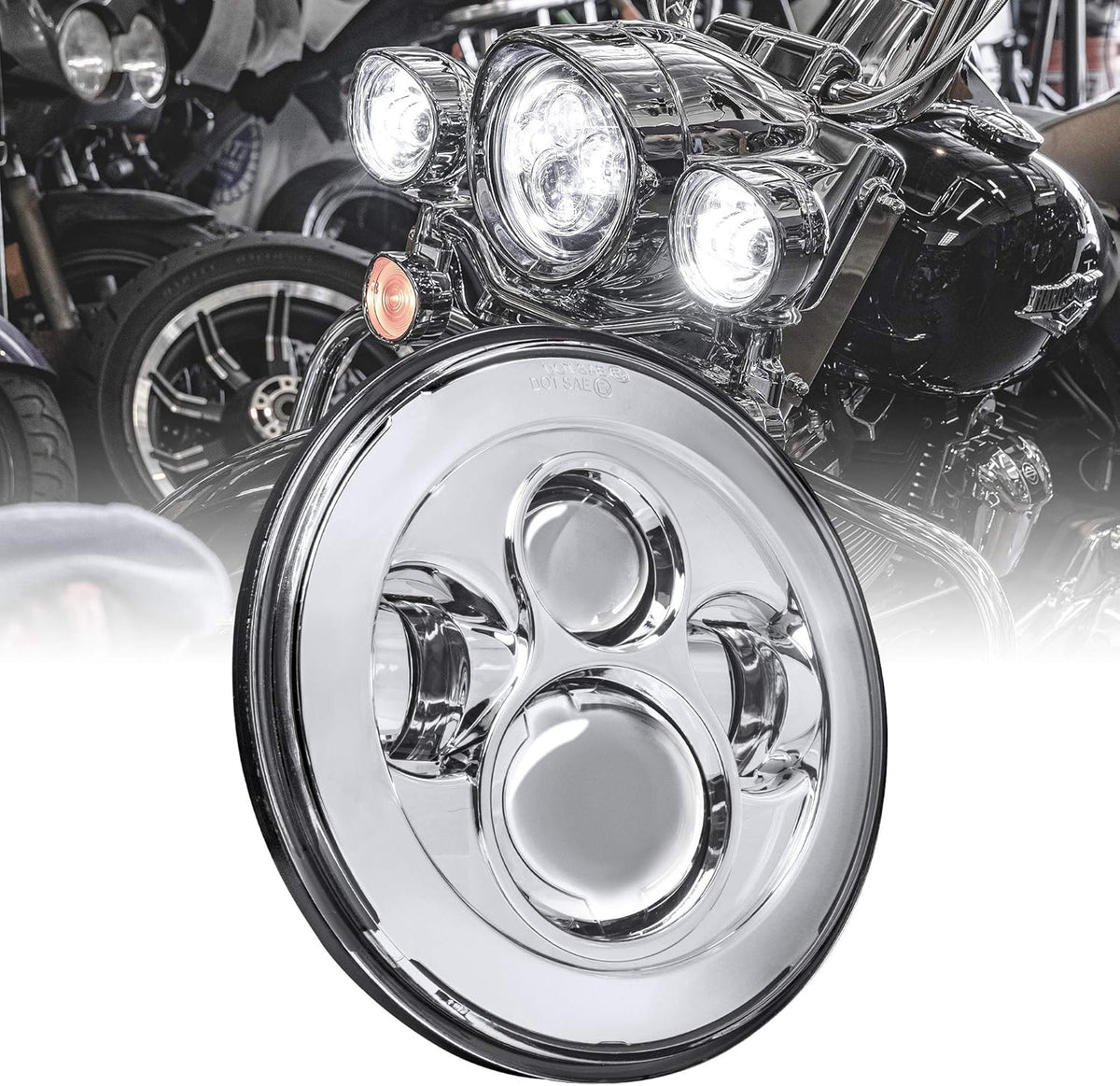 7 CREE LED Headlight U4506