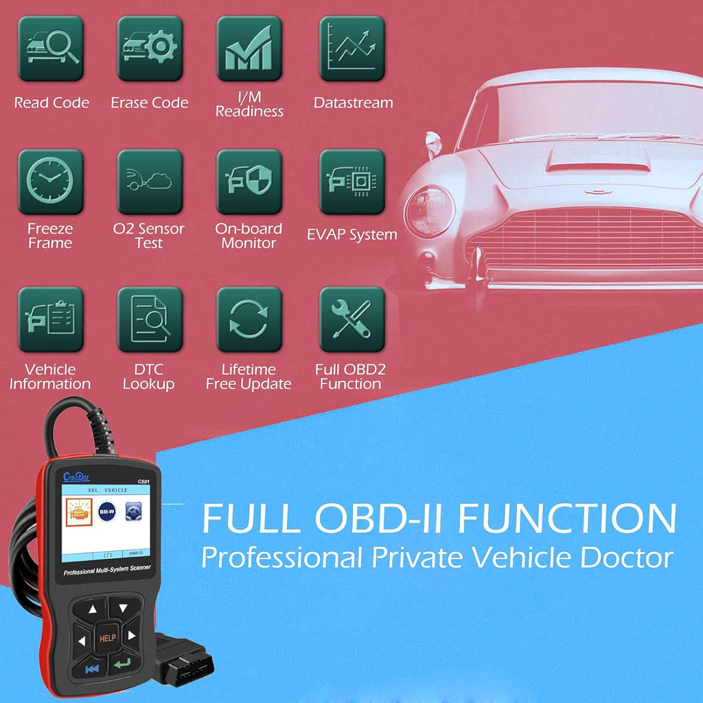 OBD2 Scanner Multi System Scan Tool M890