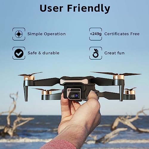 2650 ft Long Range Brushless Motor Drone with 4K HD Camera, 84 Mins Flight Time, 3 Batteries K983