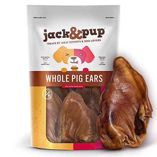 30 Pack Extra Thick Pig Ears Dog Treats J709