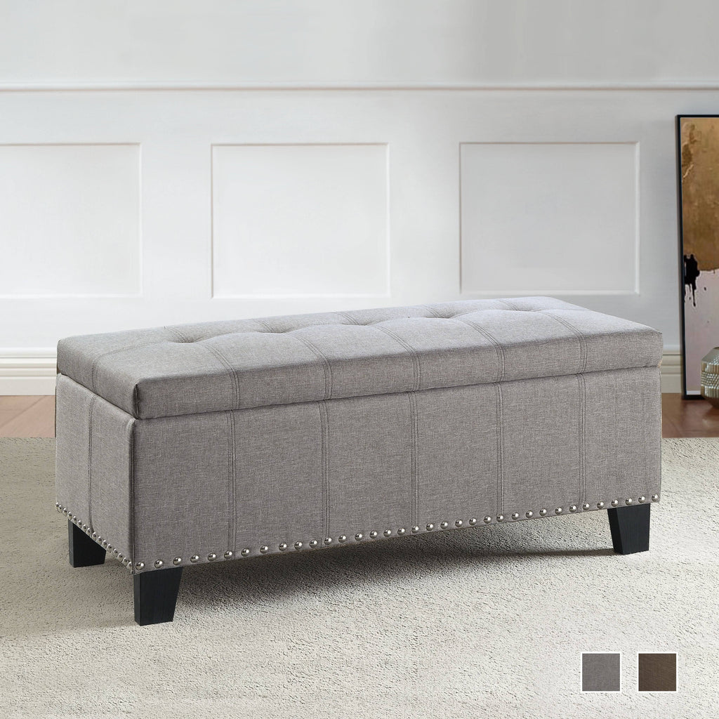 Brown Storage Bench G2338