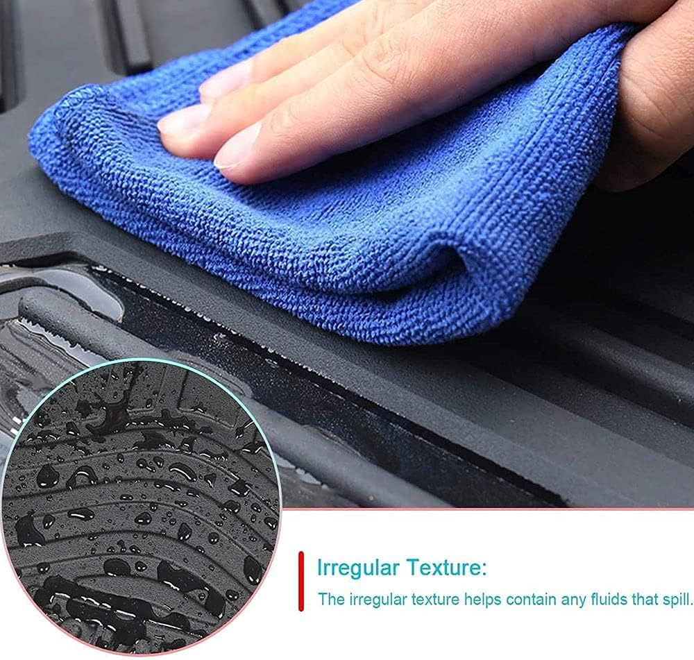 Custom Fit Cargo Mat Trunk Liner Heavy Duty Rubber Waterproof Floor Mat Pack of 2 U9054