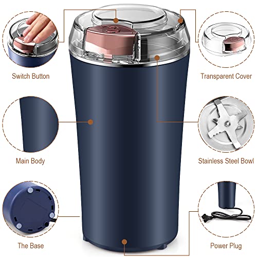 Stainless Steel Coffee Grinder (WHITE) B880876
