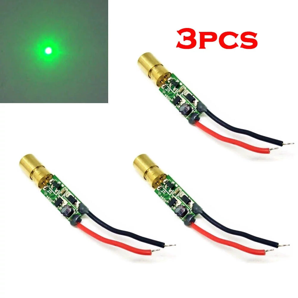3pcs Mini Green Laser Light 5mw Laser Diode Dot Module A797976