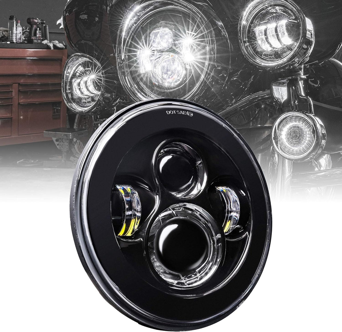 7 CREE LED Headlight U4506