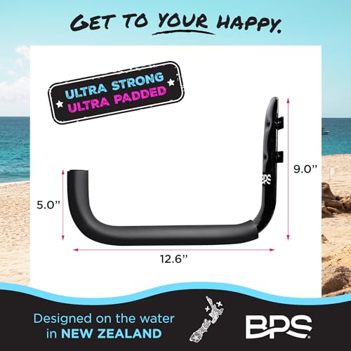 Ultrastrong Ultrapadded Surfboard and Standup Paddle Board Rack Wall Mount Storage with Marine Grade Stainless Steel Screws B765515