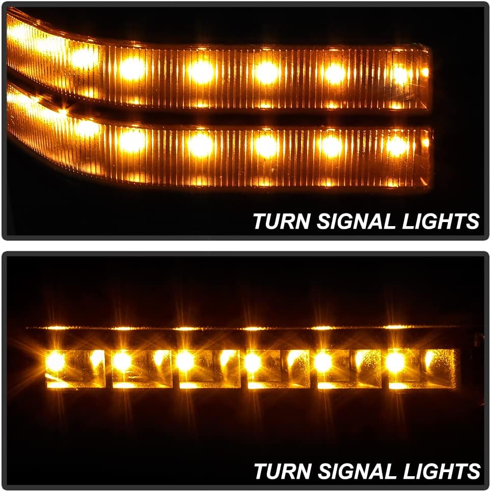 Telescoping Manual Towing Mirrors with LED Signal Pair for Ford F250 F350 F450 F550 Superduty D2910