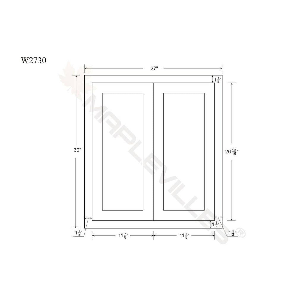 27x22 Wide x 30x22 Tall Double Door Cabinet T2839