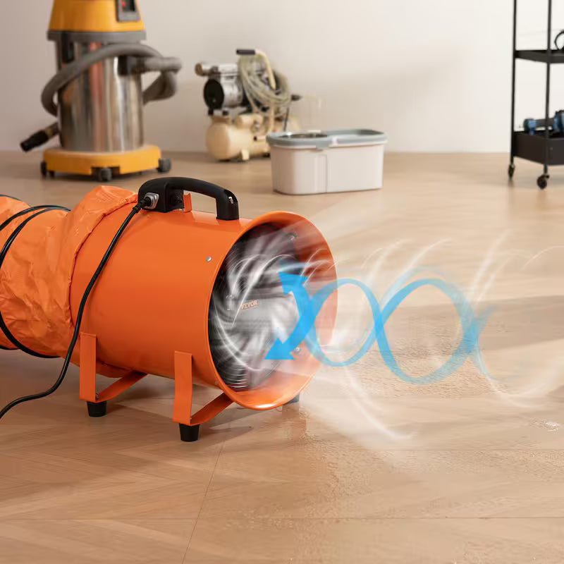 12 in. Heavy Duty Portable Blower Fan with Duct Hose N938689
