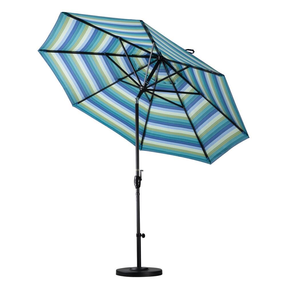 9 ft. Fiberglass Market Umbrella Collar Tilt Black S97486