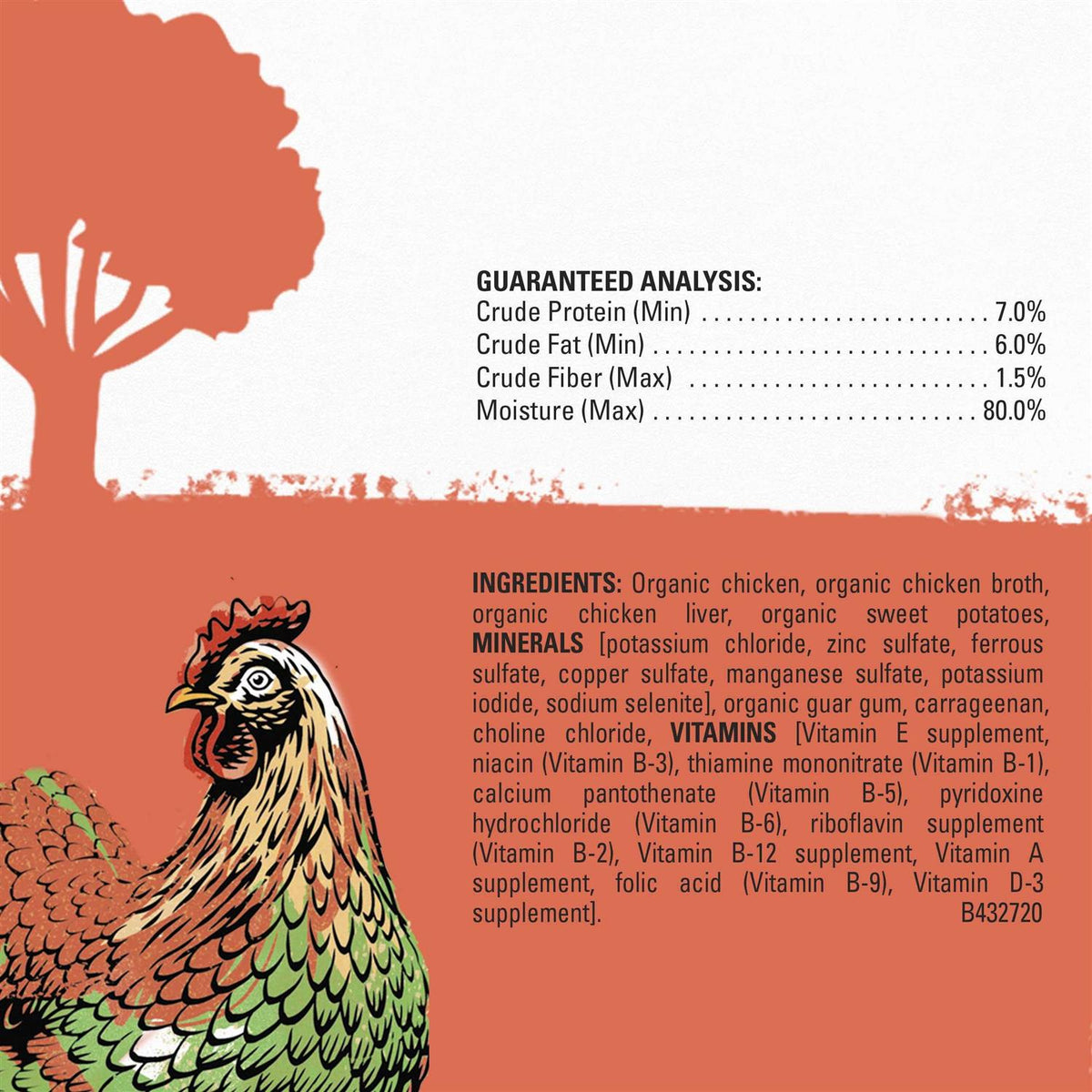 Organic Chicken Recipe Wet Dog Food X796726