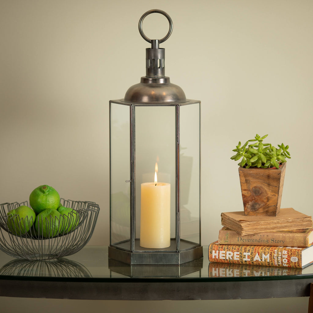 Antique Brass Lantern P7192
