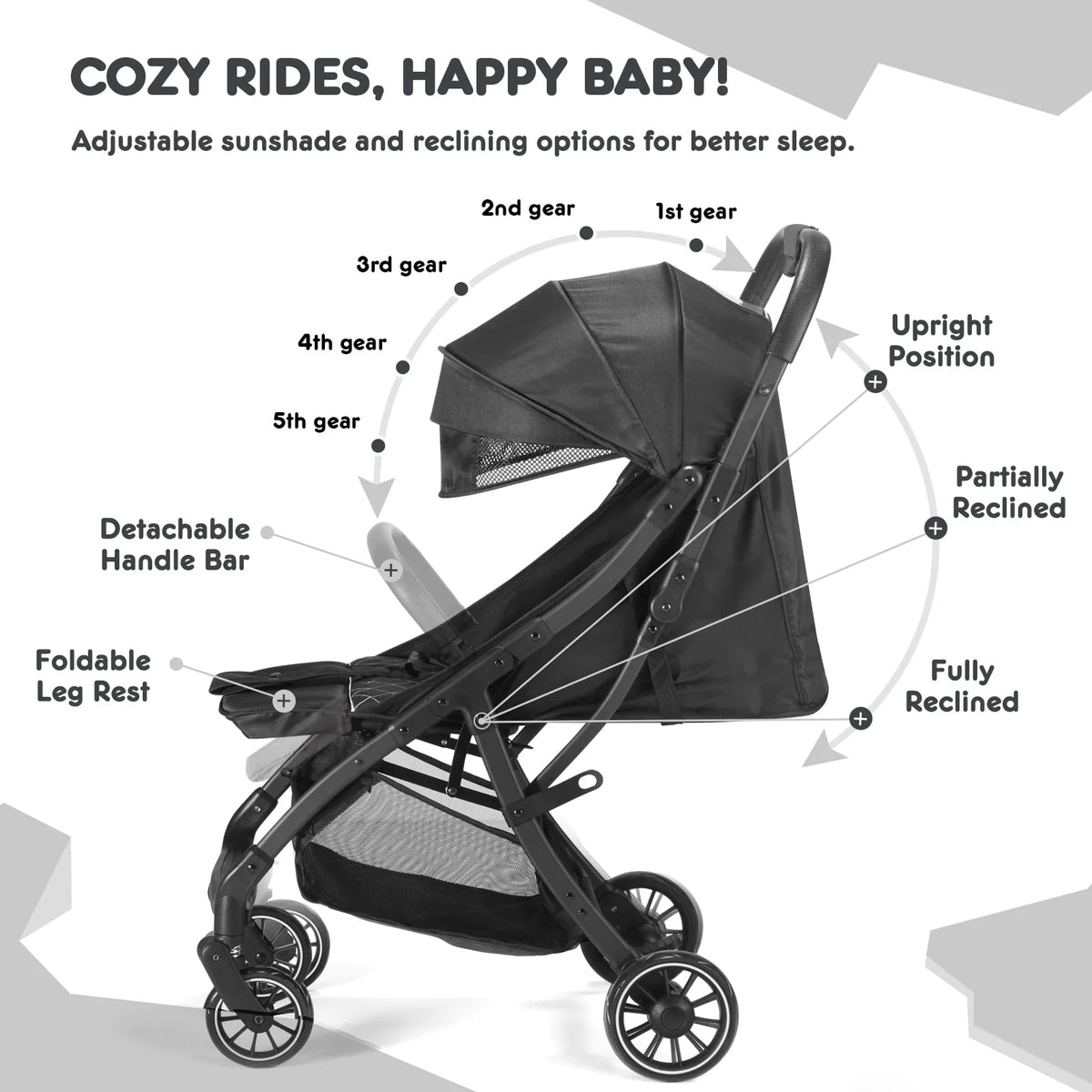 Compact Lightweight Umbrella Stroller T828