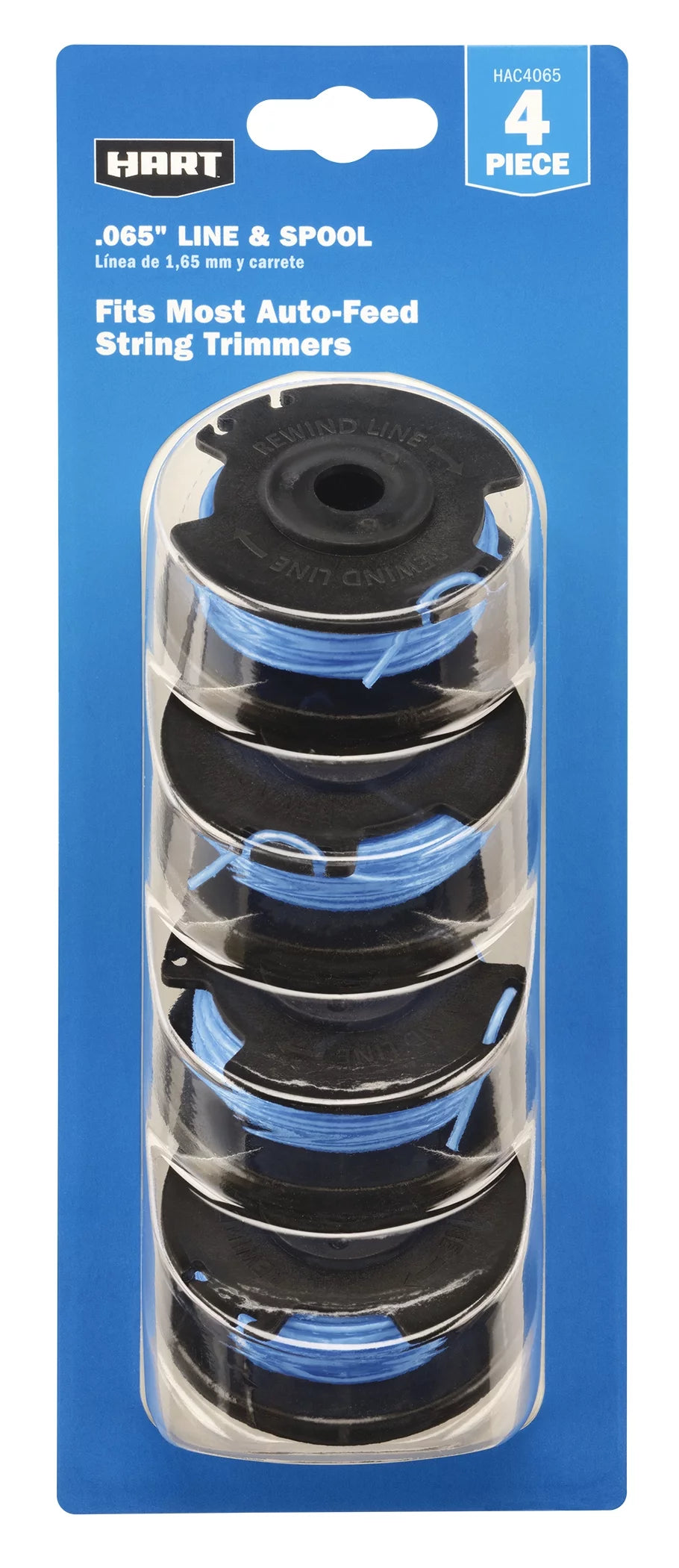 .065 4 Pack Auto Feed Trimmer Spools M3436