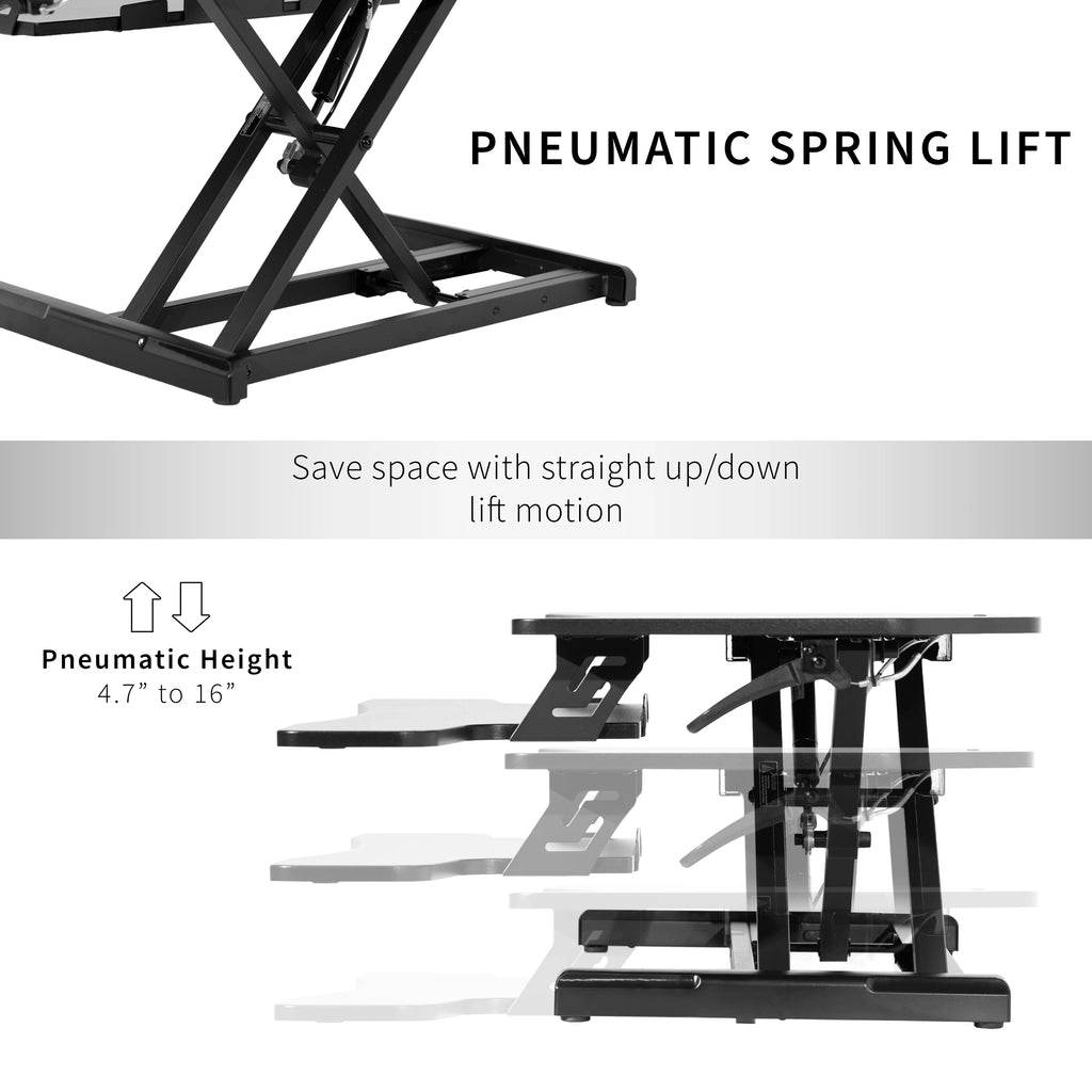 Black Corner Height Adjustable Standing Desk M490
