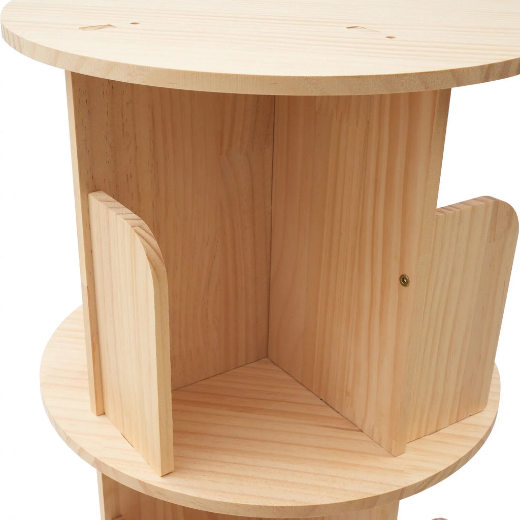 4-Tiers Rotating Bookshelf Y4429