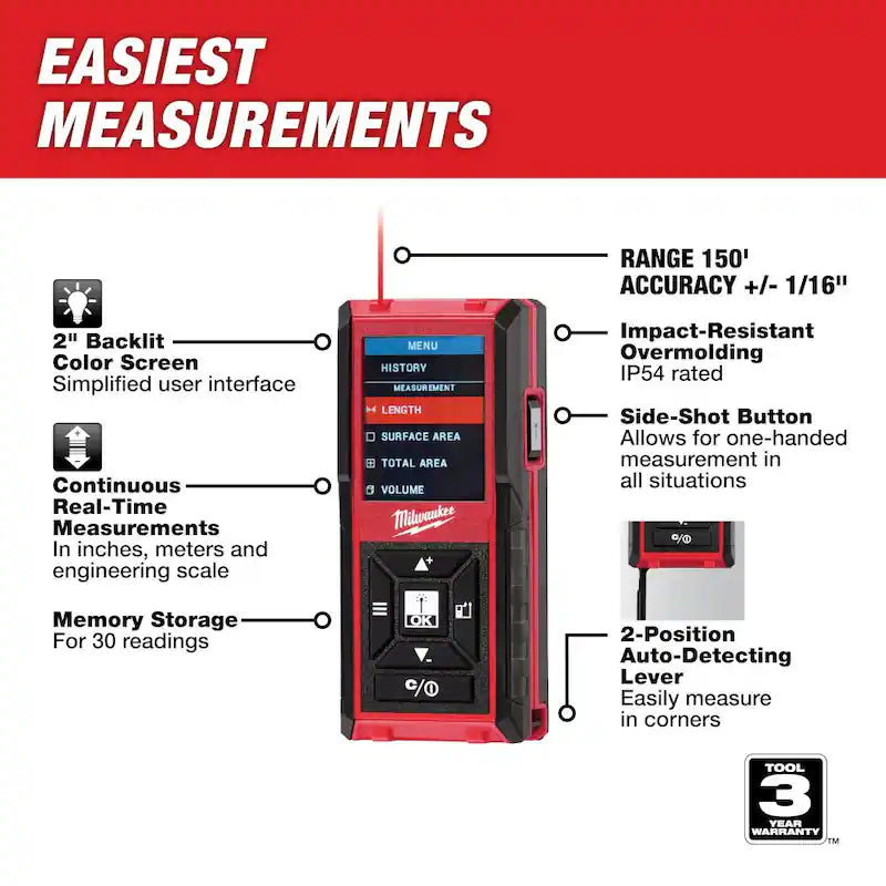 12-Volt Cordless Green Cross Line Laser Kit with Laser Distance Meter D977