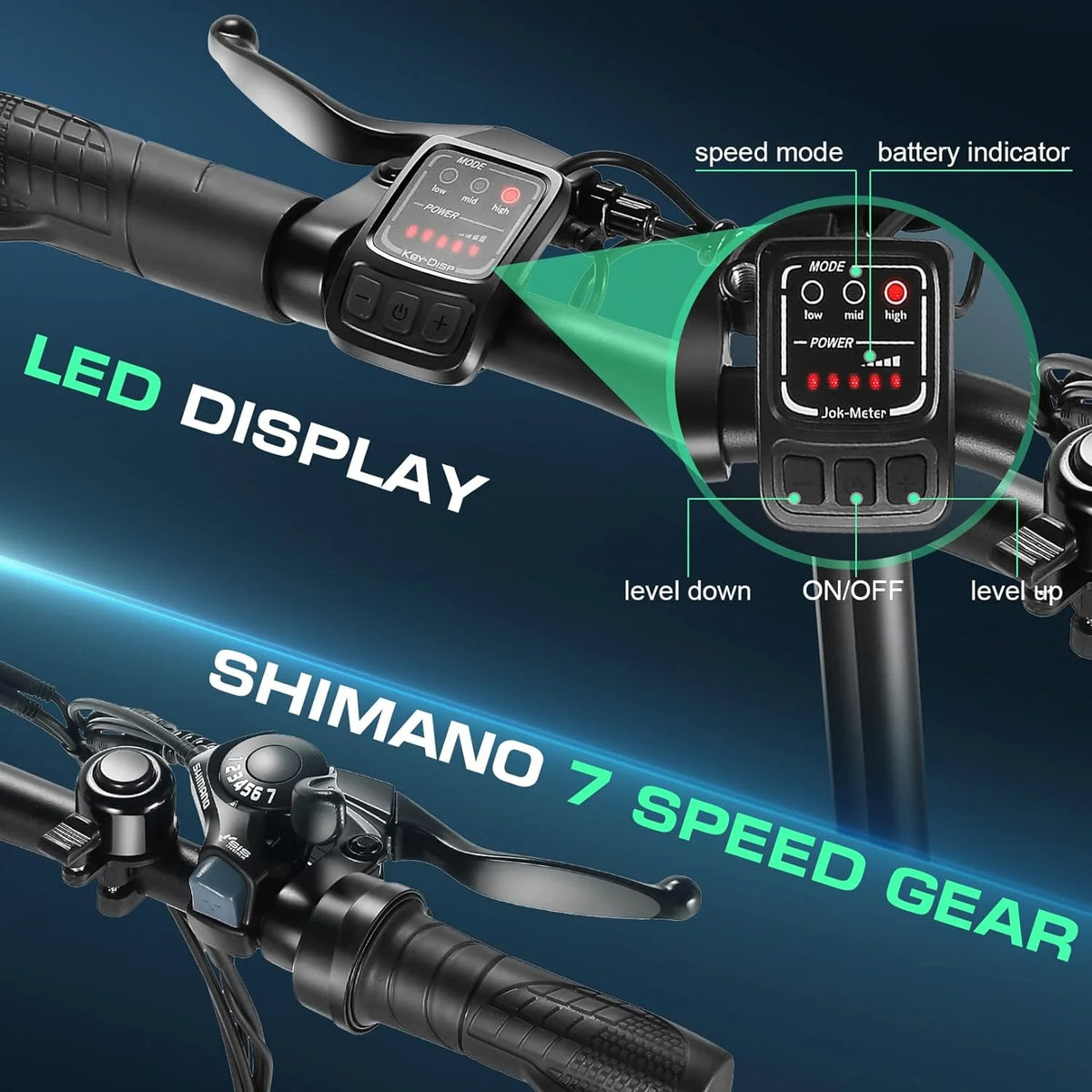 20 Folding Electric Cruiser Bike 500W Step-Through G62598