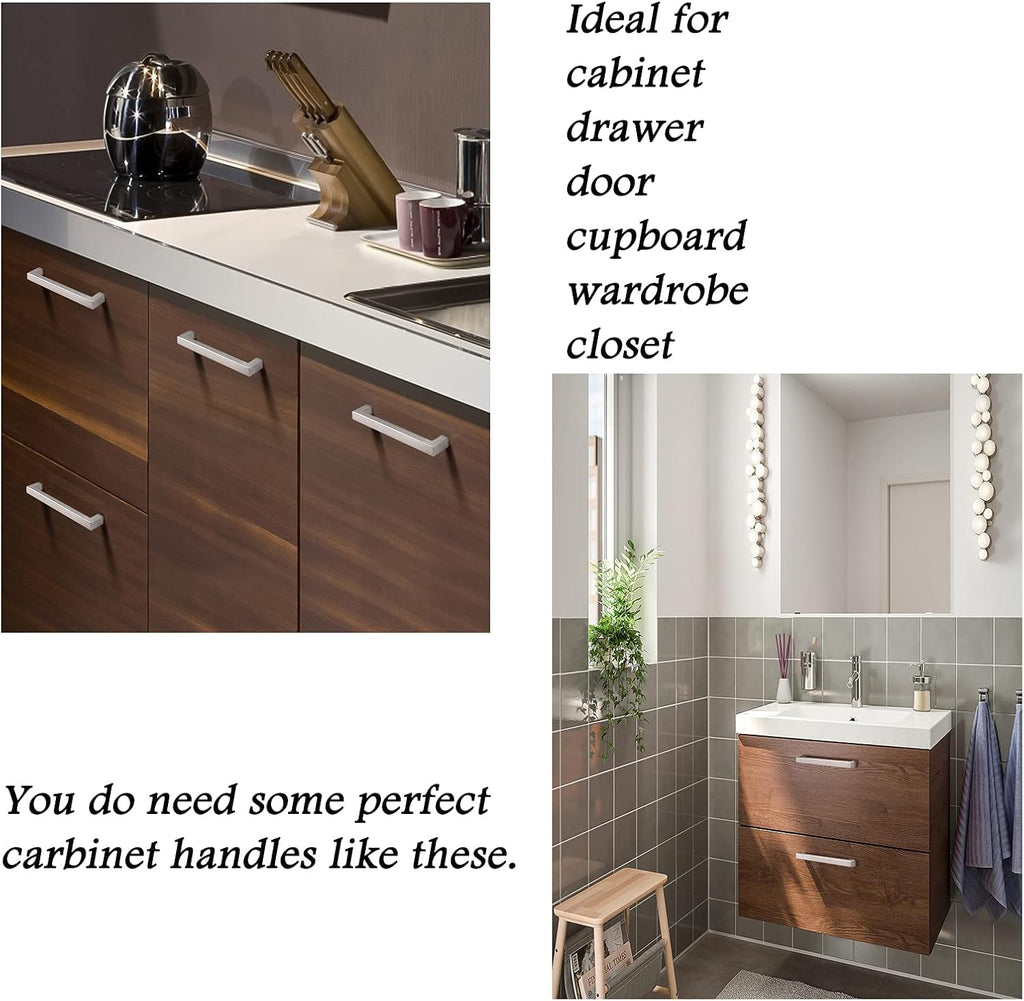 30 Pack Stainless Steel Square Corner Kitchen Cabinet Door Handles Y1839