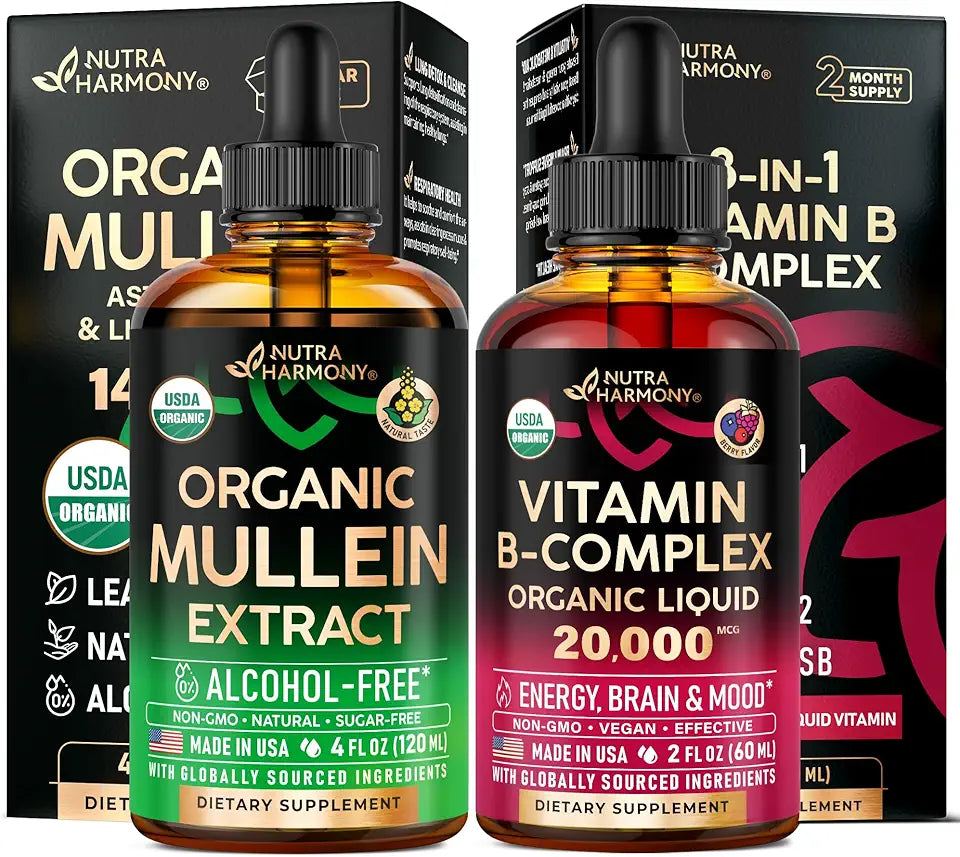 Organic Mullein & Vitamin B Complex Drops W98646