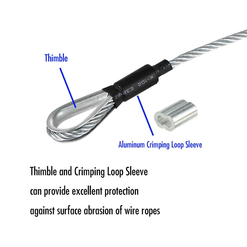 1/4 Inch Galvanized Steel Cable (180 FT) J300991
