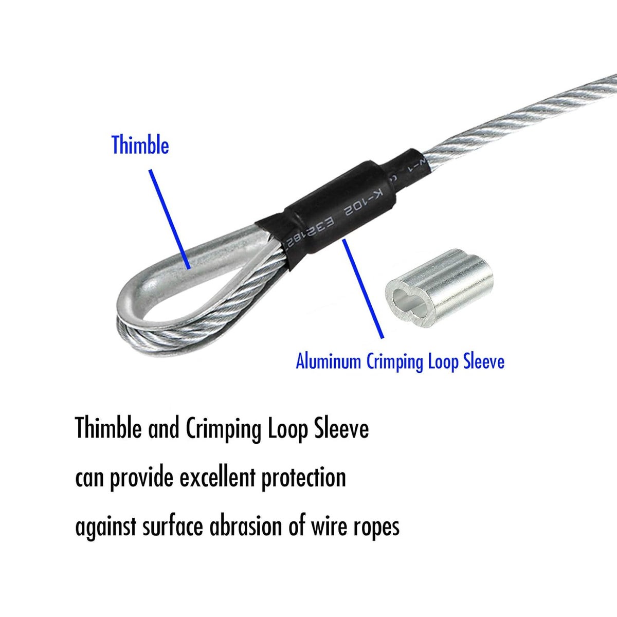 1/4 Inch Galvanized Steel Cable (180 FT) J300991