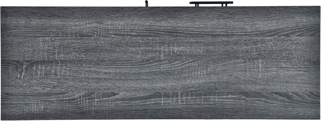 6 Shelf Multi-Functional Cabinet, Sonoma Oak + Black Y36154