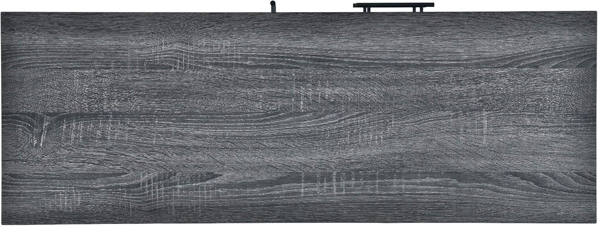 6 Shelf Multi-Functional Cabinet, Sonoma Oak + Black Y36154