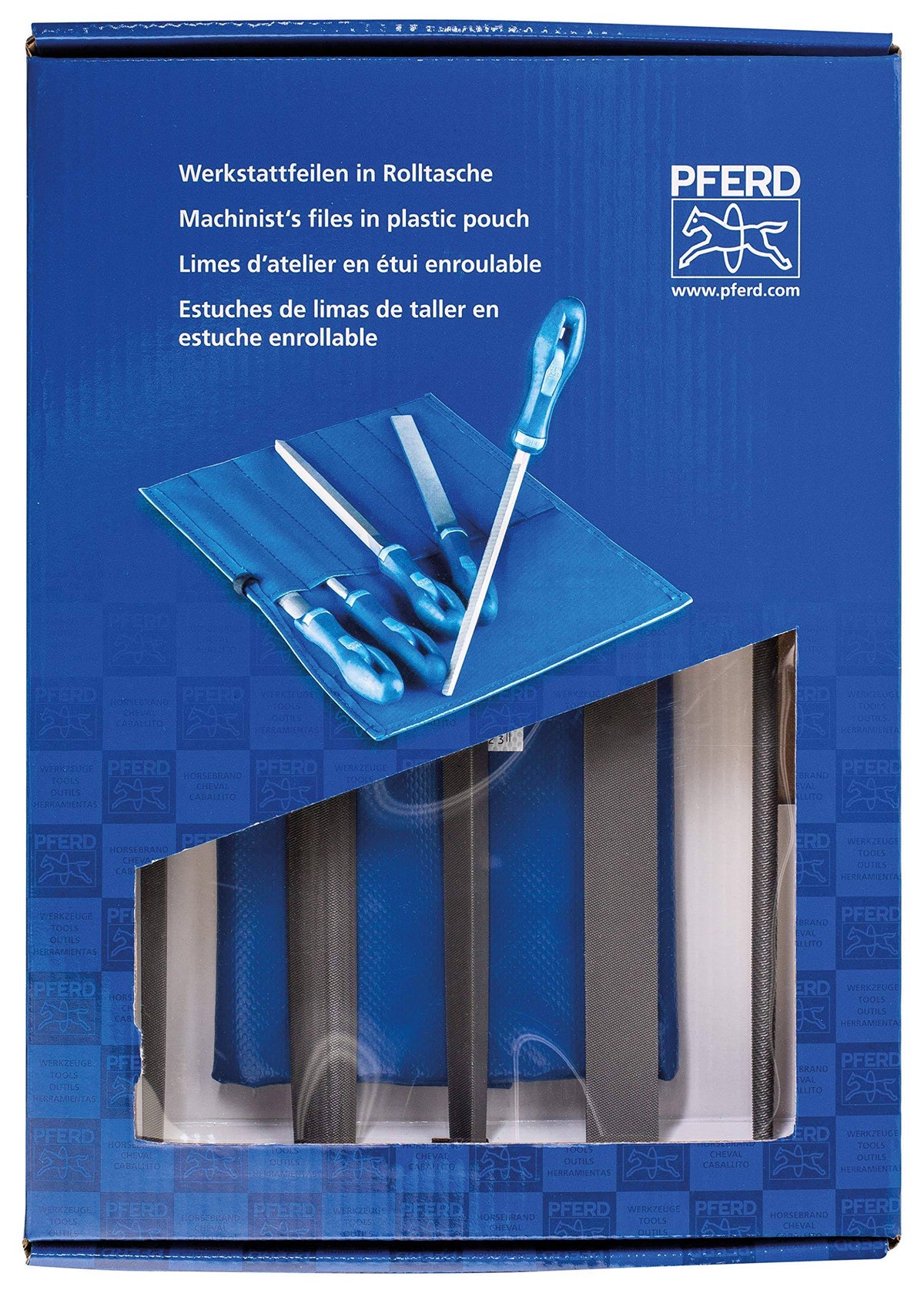10" File Set 5 Machinist Files in Pouch X105