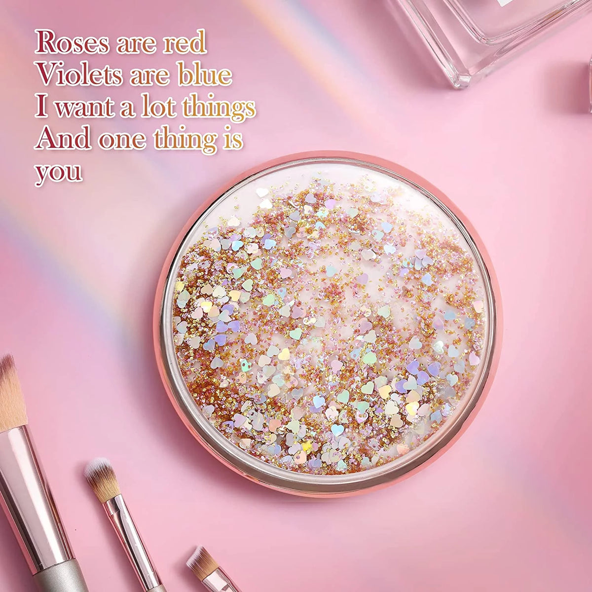5 inches 1x/25x Magnification Makeup Mirror with LED Lights S9509