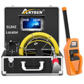 Sewer Camera with Locator, 165ft Inspection Camera with 512Hz Sonde Transmitter and Receiver, DVR and 7 LCD Monitor IP68 Waterproof Pipe Inspection Camera H3210