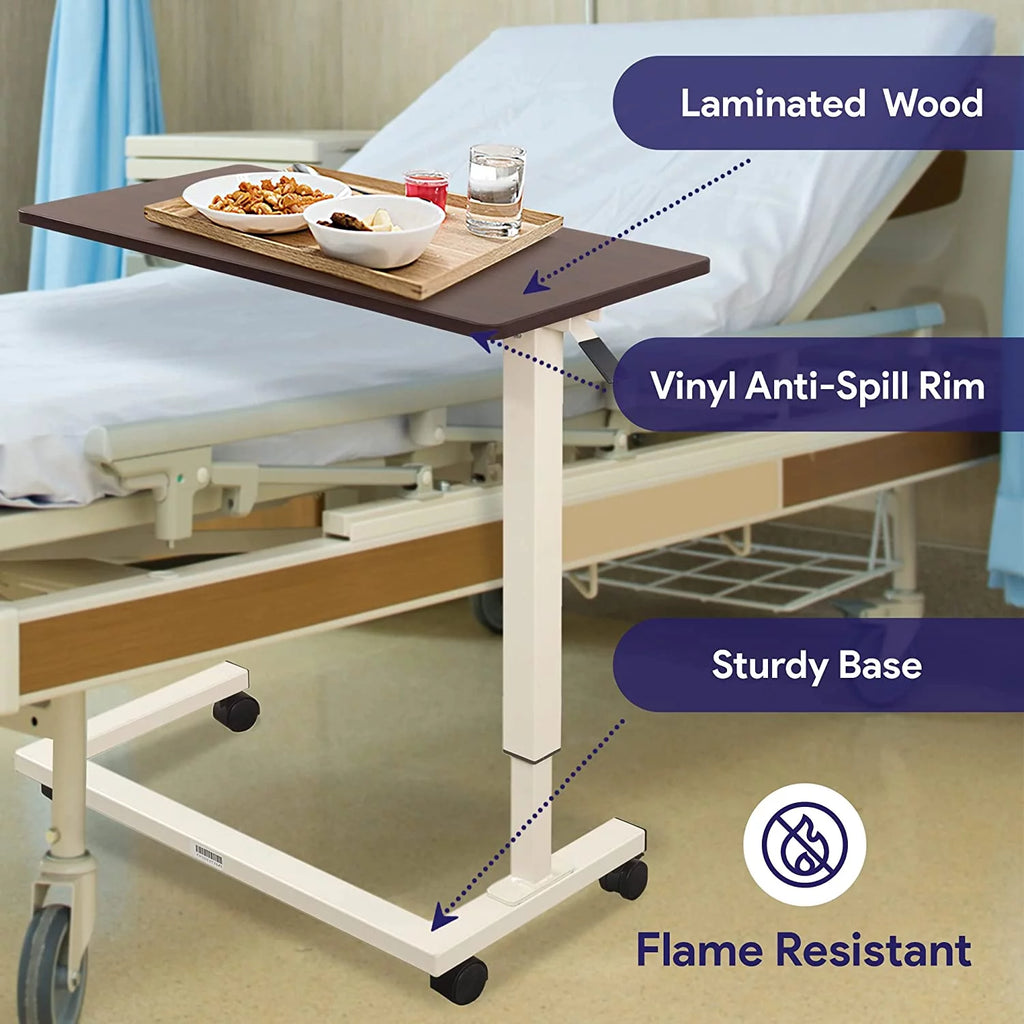 Adjustable Overbed Table with Wheels T329330