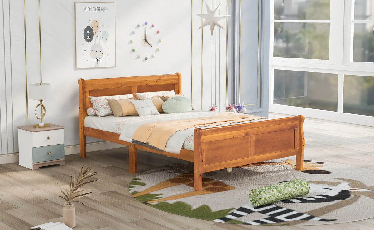 Full Size Wood Platform Bed C77447