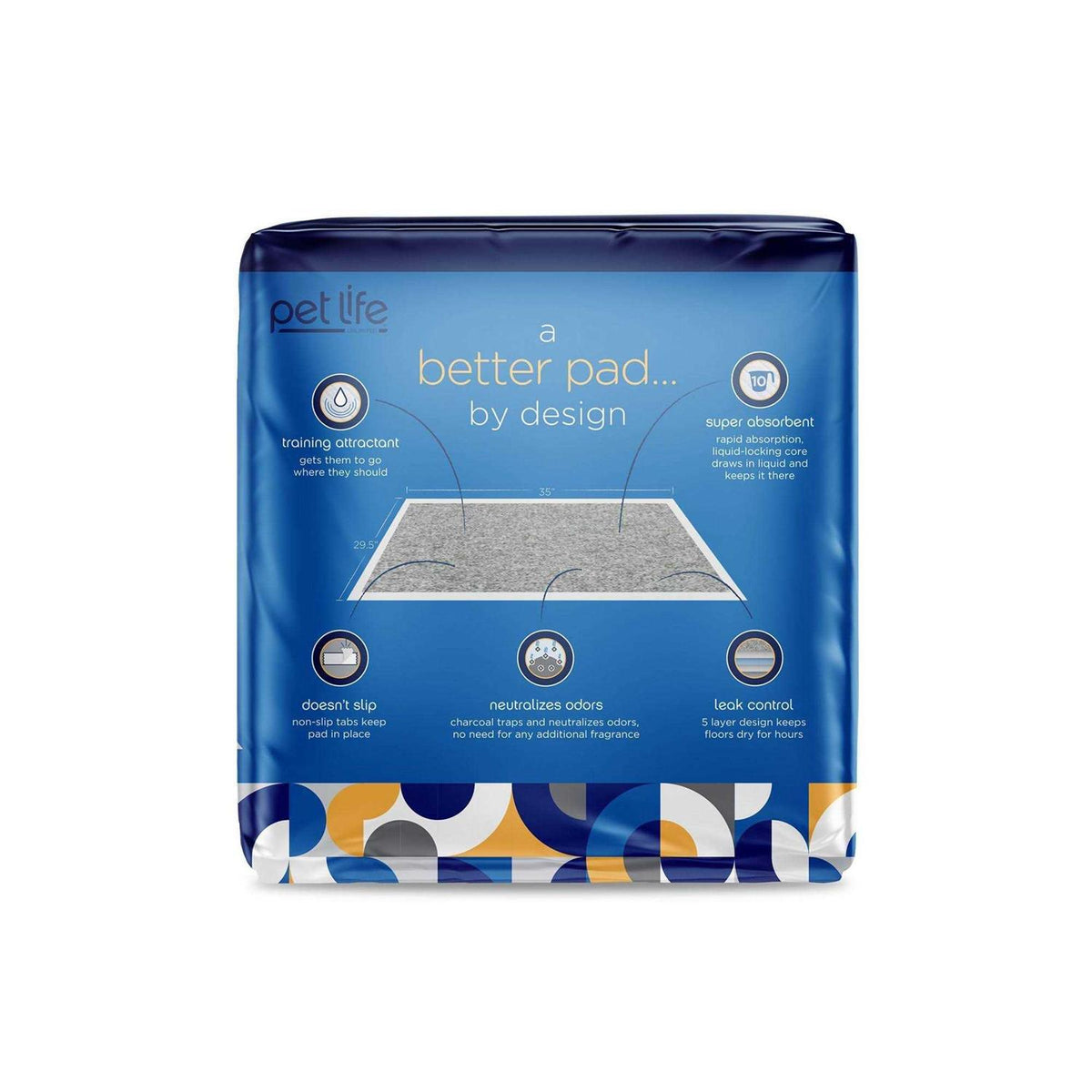 Charcoal Odor Controlling Training Pads J6789