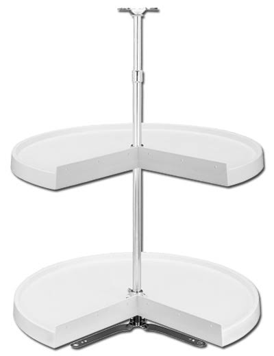 18 inch White Pie-Cut Lazy Susan E562