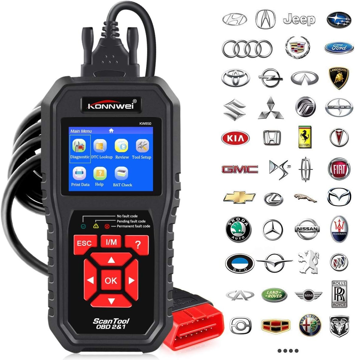 OBD2 Scanner Diagnostic Scan Tool with Enhanced Live Data Stream, Pack of 2 R815408