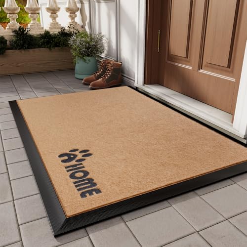 Brown 17x30 Non-Slip Outdoor Door Mat S573964