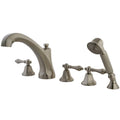 Satin Nickel Roman Tub Filler with Hand Shower Z31694