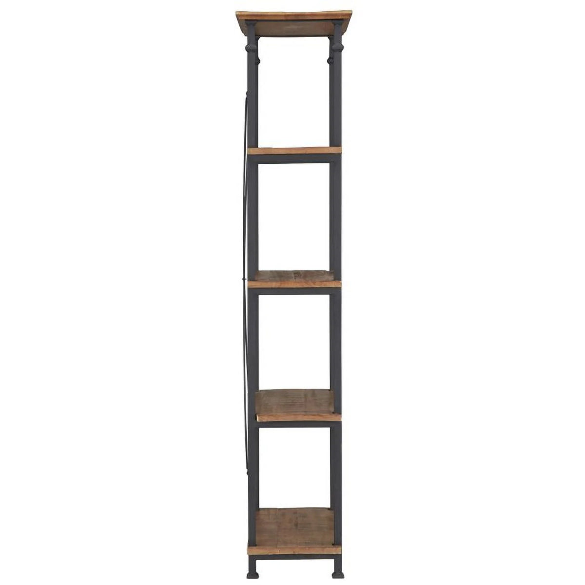 Solid Wood Bookcase in Rustic Brown I21541