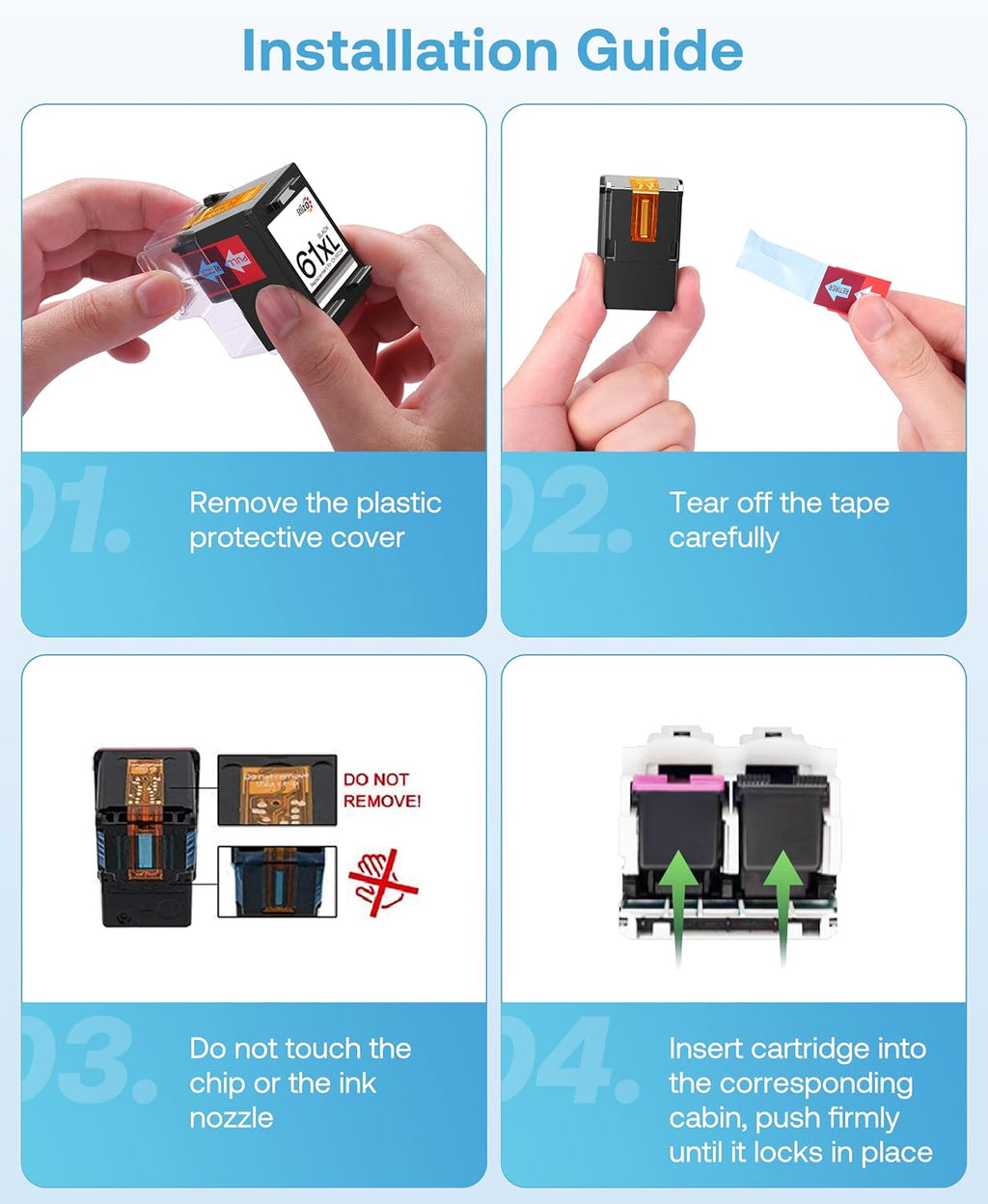 2 Black 61XL Ink Cartridge Combo Pack E312861
