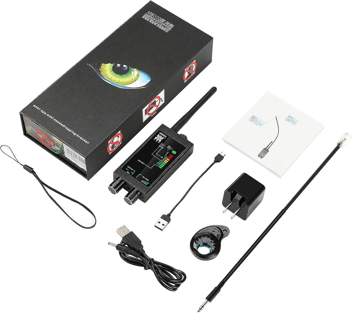 RF Signal Detector Bug Detector Anti Tracking Camera Detector Finder D448