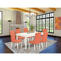 7Pc Rectangle 60" Dining Table And 6 Parson Chair I316